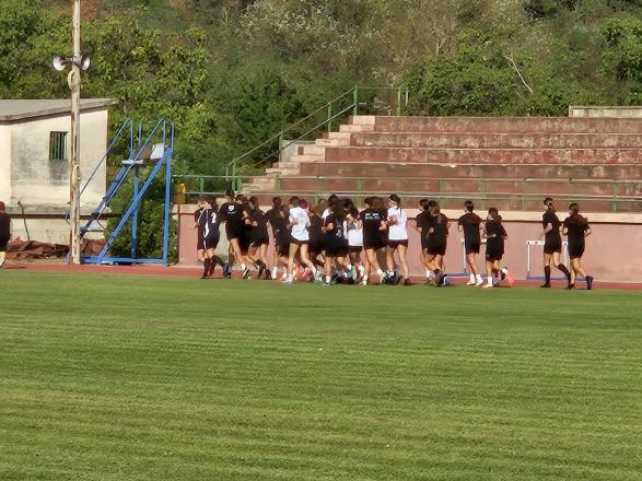  γυναικείας ποδοσφαιρικής ομάδας ΠΑΟΚ Β΄ Νεανίδων στις αθλητικές εγκαταστάσεις της Δεσκάτης