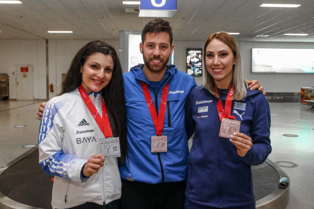 Ευρωπαϊκό Πρωτάθλημα Καράτε: Χαμόγελα από τους Έλληνες αθλητές Πηγή: EUROKINISSI